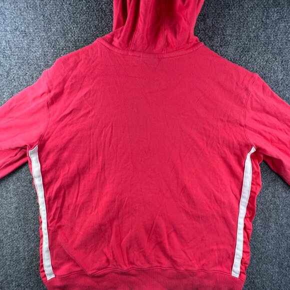 VTG Nike Silver Tag Girls Pink Full Zip Hoodie XL 16-18 Long Sleeve White Accent - Picture 11 of 11